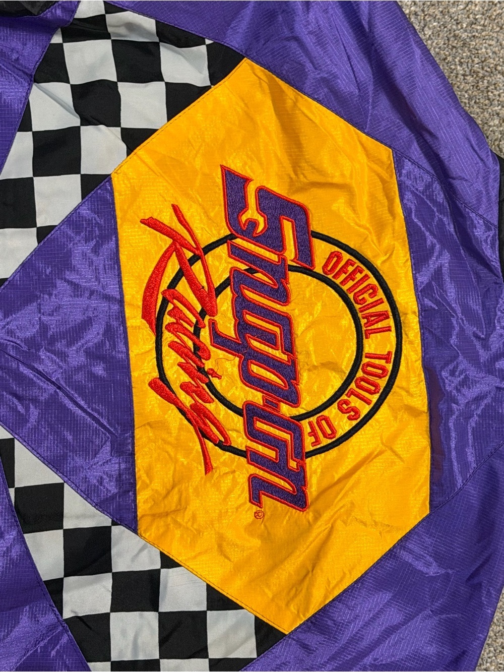 Rare Snap On CASCAR Racing Coat Vintage Motorsports Jacket - Picture 4 of 10